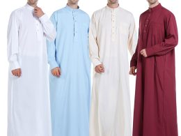 Dubai Men Abaya - Muslim Men Thobe - wholesale Islamic Fashion Clothing