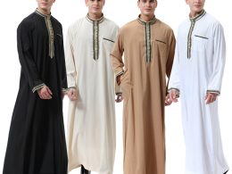 Al Haramain Men Spun Polyester Islamic Clothing for Muslim Arab Men Thobes