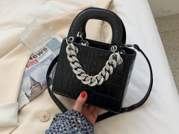 Gradient color bag female new trendy crossbody bag luxury design fashion handbags small square bag
