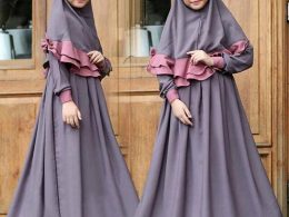 2 Pcs Sets Muslim Girl Prayer Dress