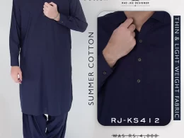Lawn Cotton Pakistani Gents Shalwar Kameez Suit - GS50